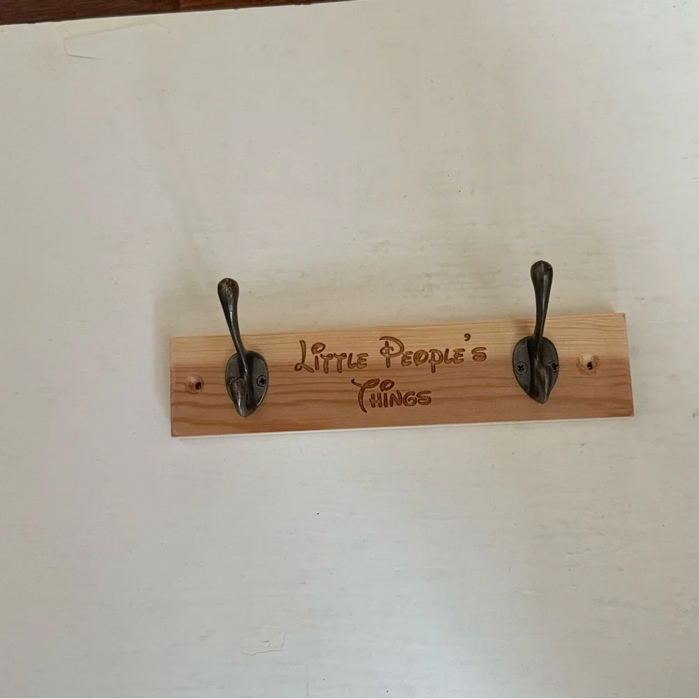 Little People's Things Wooden Wall Hook
